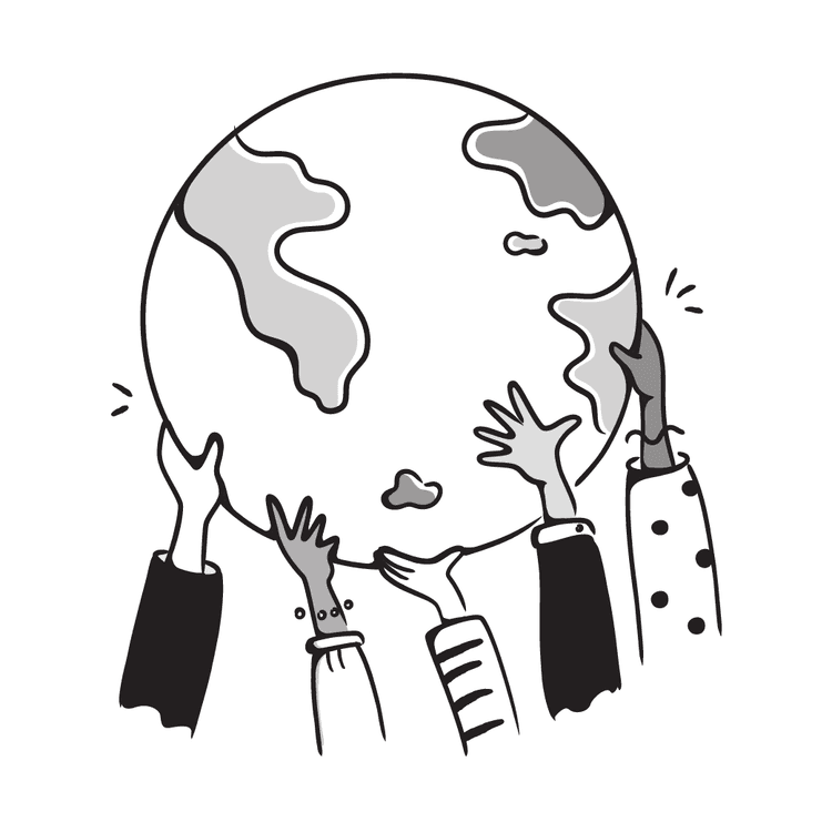 An illustration of the world