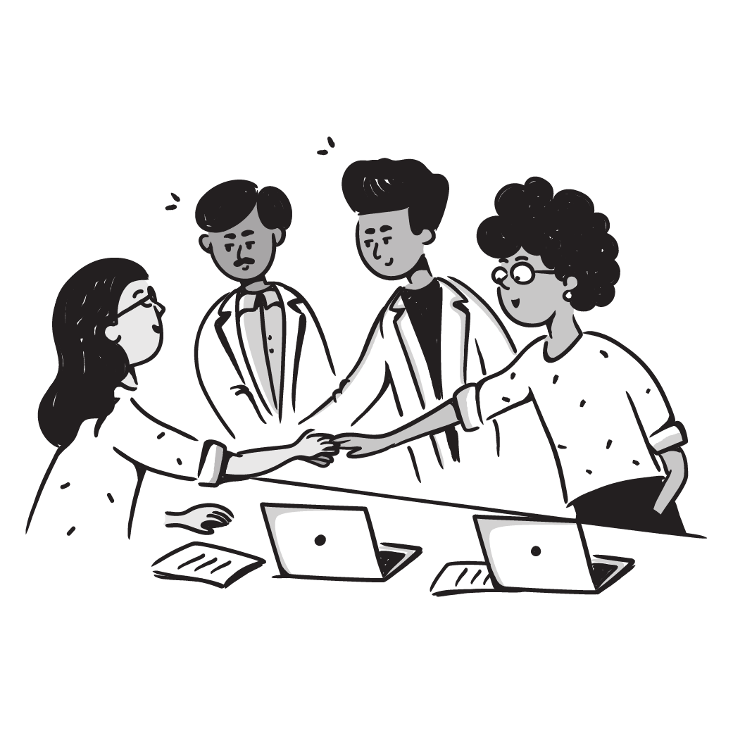 An illustration of a team